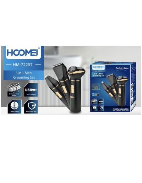 HM-7225T 3-in-1 Electric Shaver