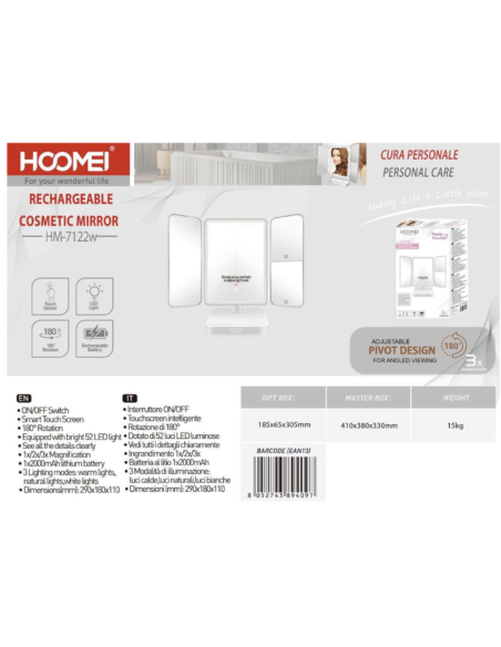 HM-7122W Make-up Mirror