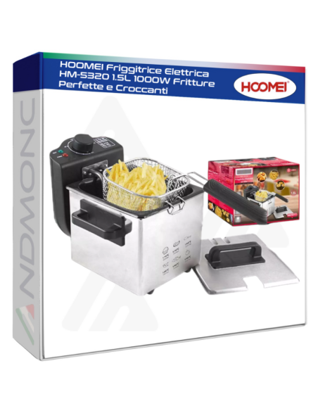 Hoomei HM-5320 Deep Fryer – 1000 W, 1.5 L