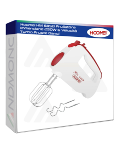Hoomei HM-6858 Hand Mixer – 250 W, 6 Speeds