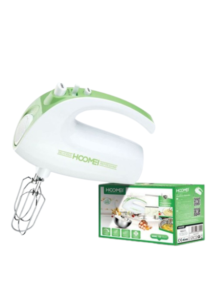 Hoomei HM-6855 Hand Mixer – 150 W, 5 Speeds