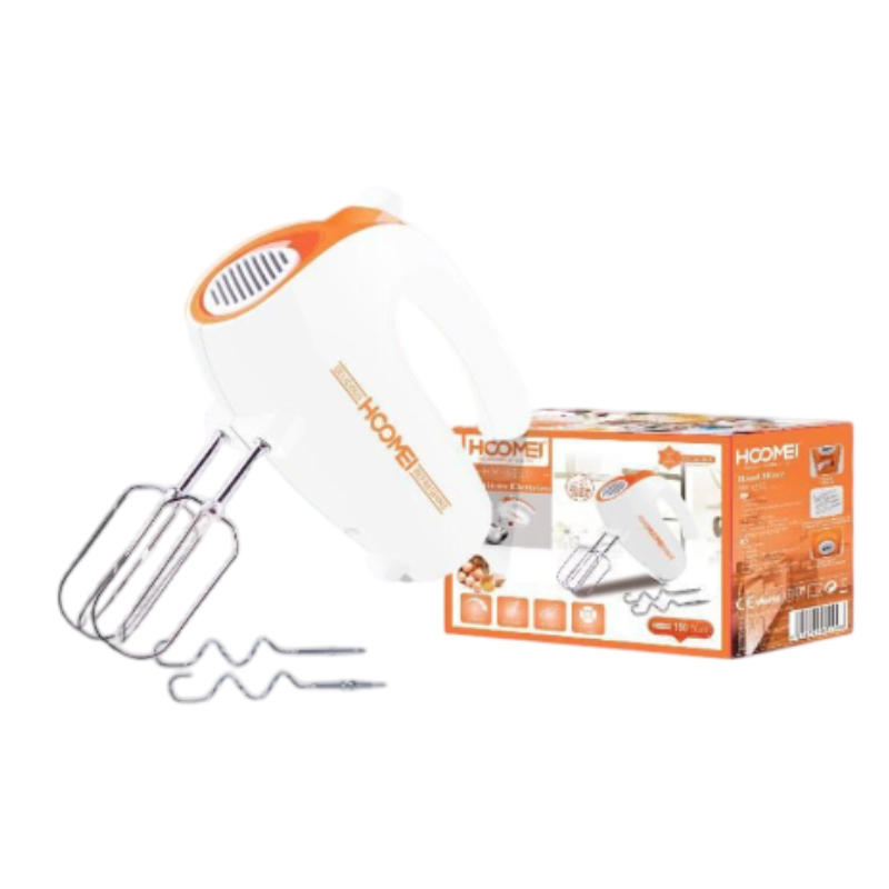 Hoomei HM-6850 Hand Mixer – 150 W, 5 Speeds