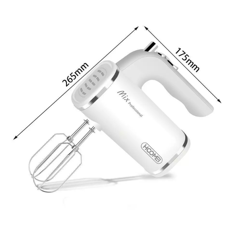 Hoomei HM-6848 Hand Mixer – 250 W, 5 Speeds