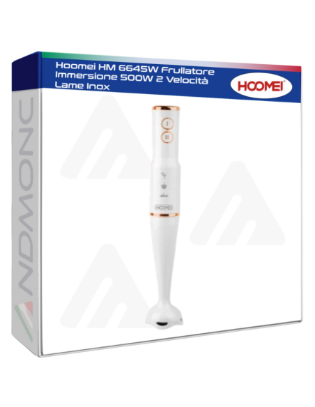 Hoomei HM-6645W Hand Blender – 500 W, 2 Speeds