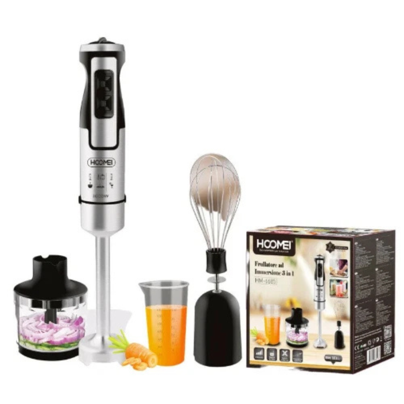 Hoomei HM-6685 3-in-1 Hand Blender – 1000 W, 2 Speeds