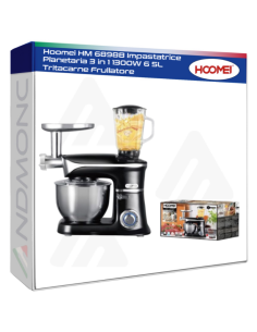 Hoomei HM-6898B 3-in-1 Stand Mixer – 1300 W, 6.5 L