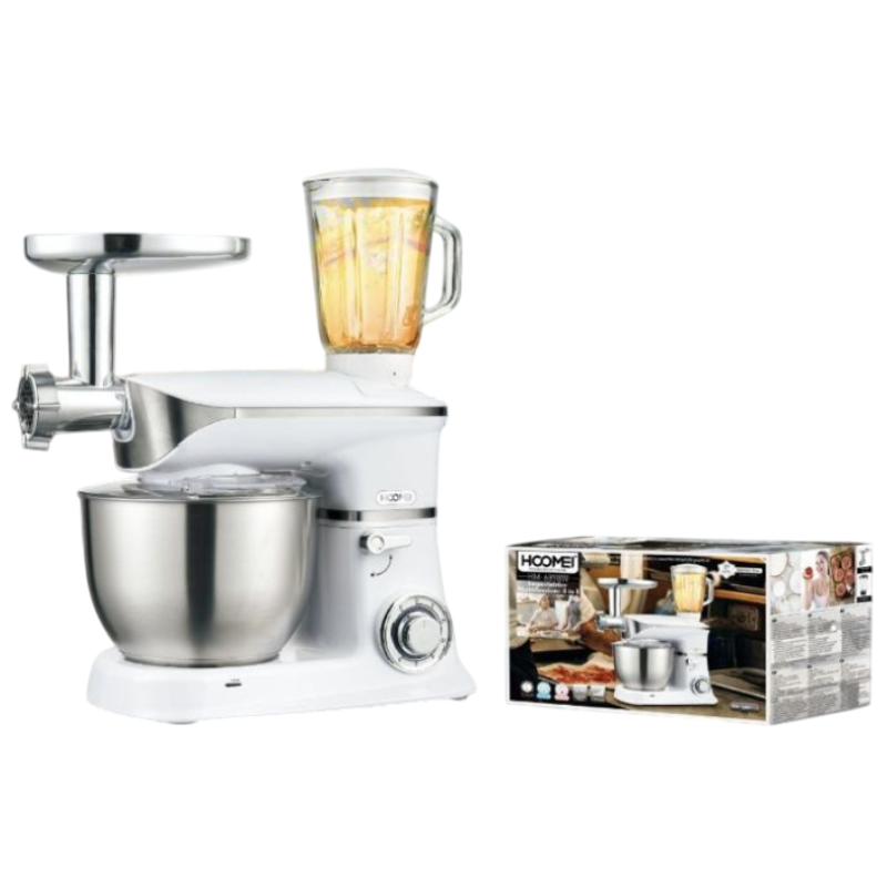 Hoomei HM-6898W 3-in-1 Stand Mixer – 1300 W, 6.5 L