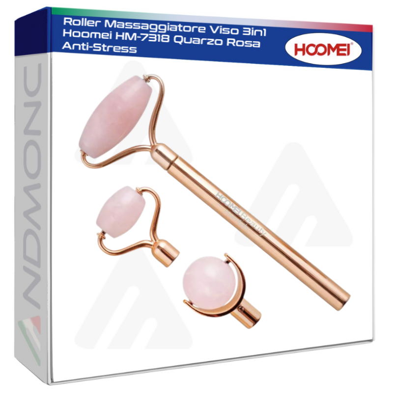Hoomei HM-7318 3-in-1 Facial Massager – Pink