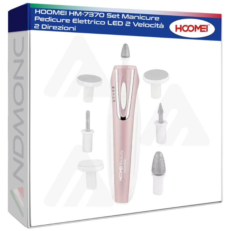 Hoomei HM-7370 Electric Manicure & Pedicure Set – 2 Speeds