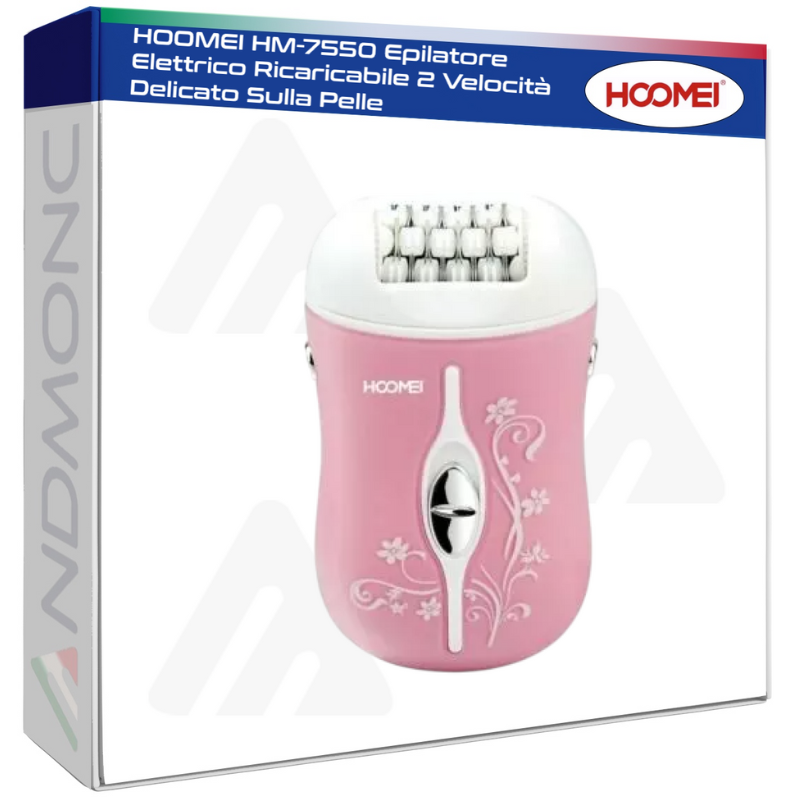 Hoomei HM-7550 Rechargeable Epilator – 2 Speeds