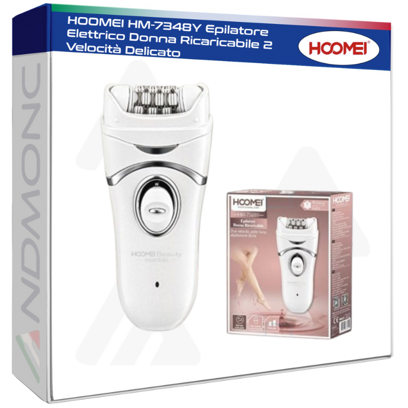 Hoomei HM-7348Y Rechargeable Epilator – 2 Speeds