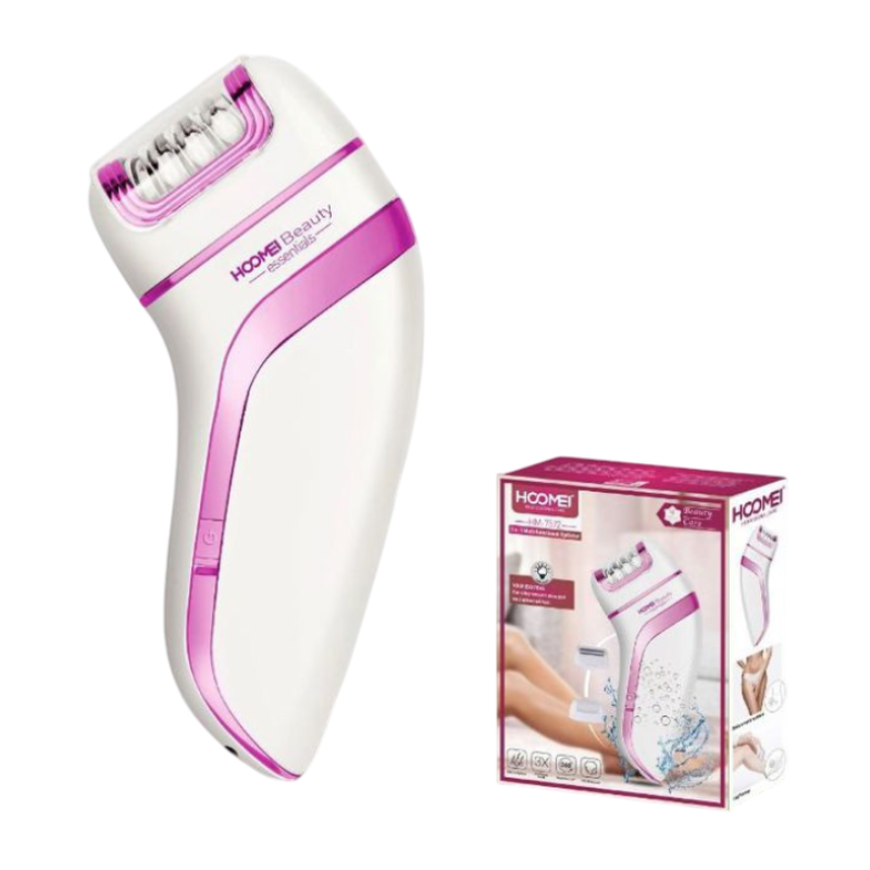 Hoomei HM-7572 3-in-1 Rechargeable Epilator