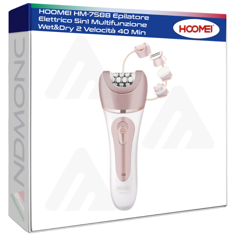 Hoomei HM-7588 5-in-1 Epilator – 2 Speeds