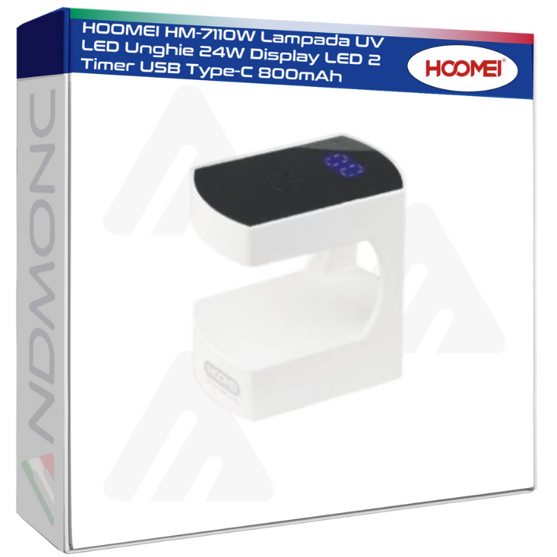 Hoomei HM-7110W Nail Lamp – 24 W, 800 mAh