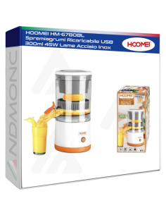 Hoomei HM-6780BL Rechargeable Citrus Juicer – 45 W, 300 ml