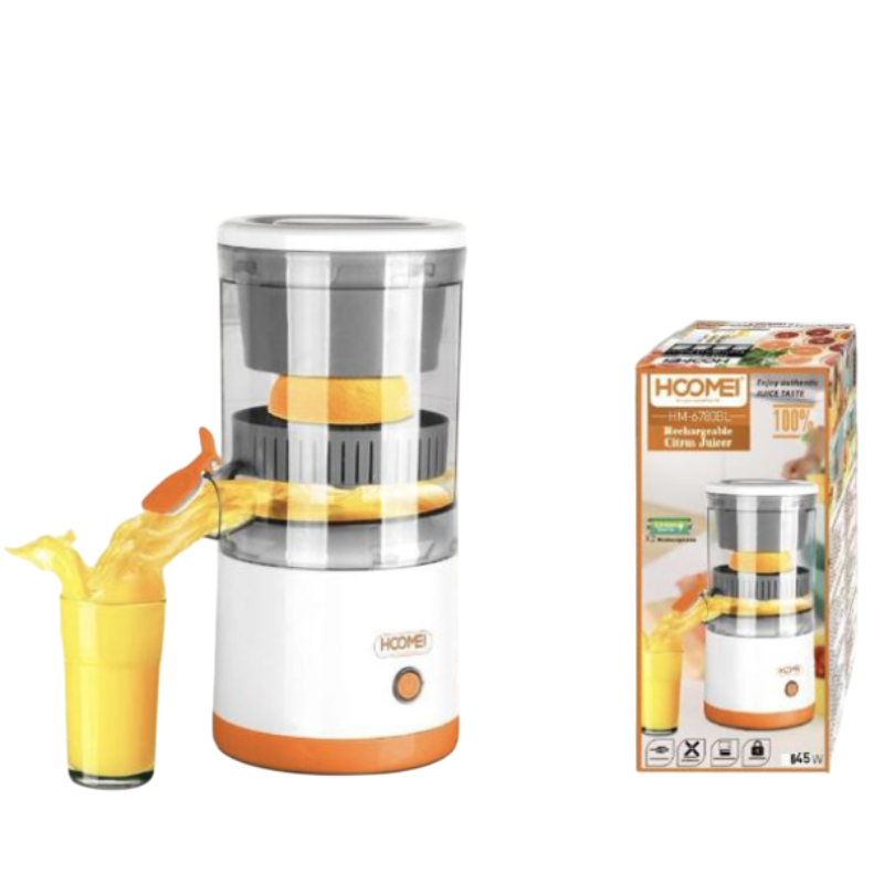Hoomei HM-6780BL Rechargeable Citrus Juicer – 45 W, 300 ml