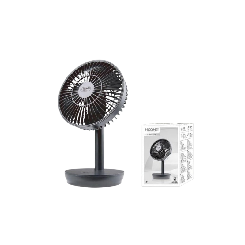 HM-8278 Rechargeable Mini Desk Fan – 4 Speeds