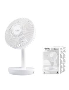 HM-8278W Rechargeable Mini Desk Fan – 4 Speeds 2
