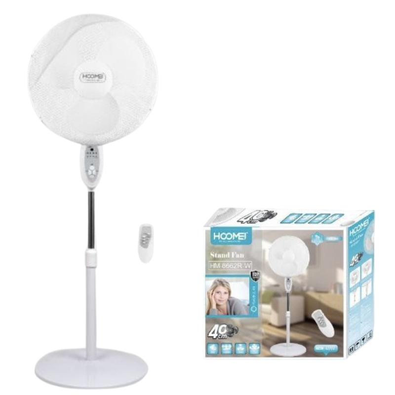 HM-8662R Pedestal Fan – 50 W, 125 cm, 3 Speeds