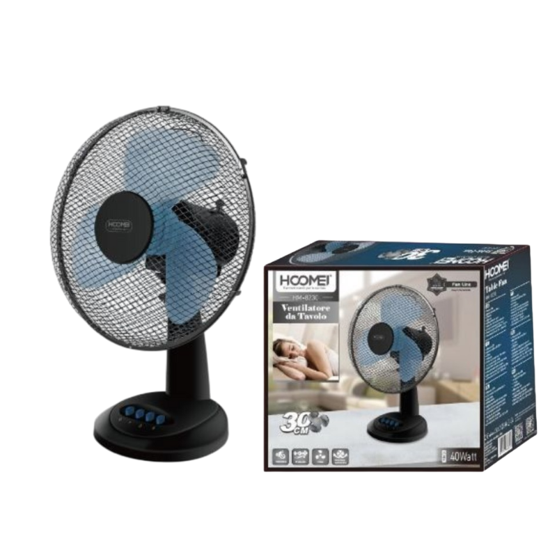 HM-8230B-2 Desk Fan – 40 W, 3 Speeds
