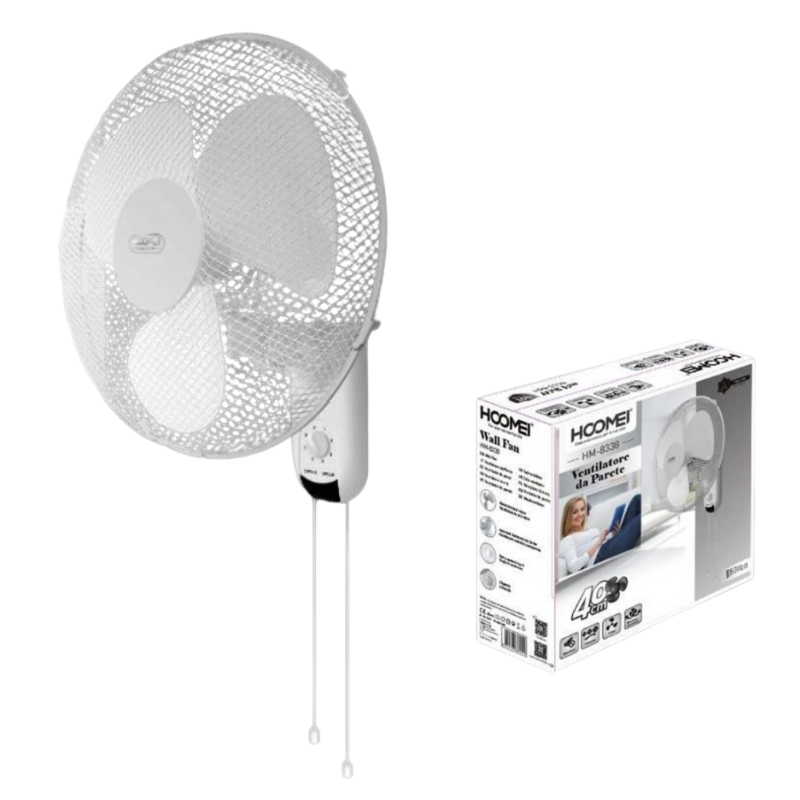 Hoomei HM-8338 Wall Fan – 50 W, 40 cm