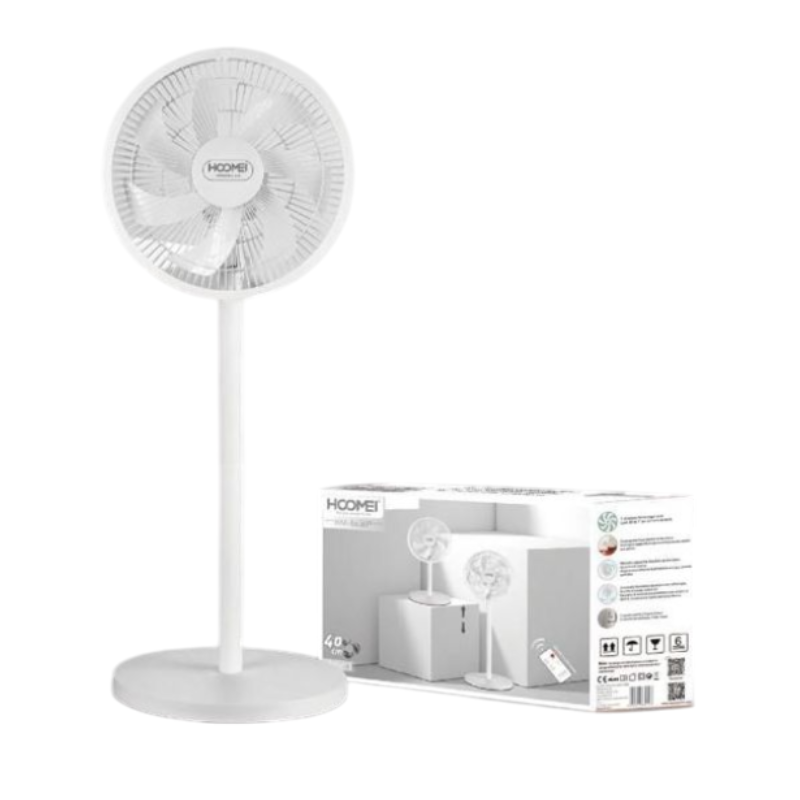 Hoomei HM-8658 Pedestal Fan – 50 W, 3 Speeds