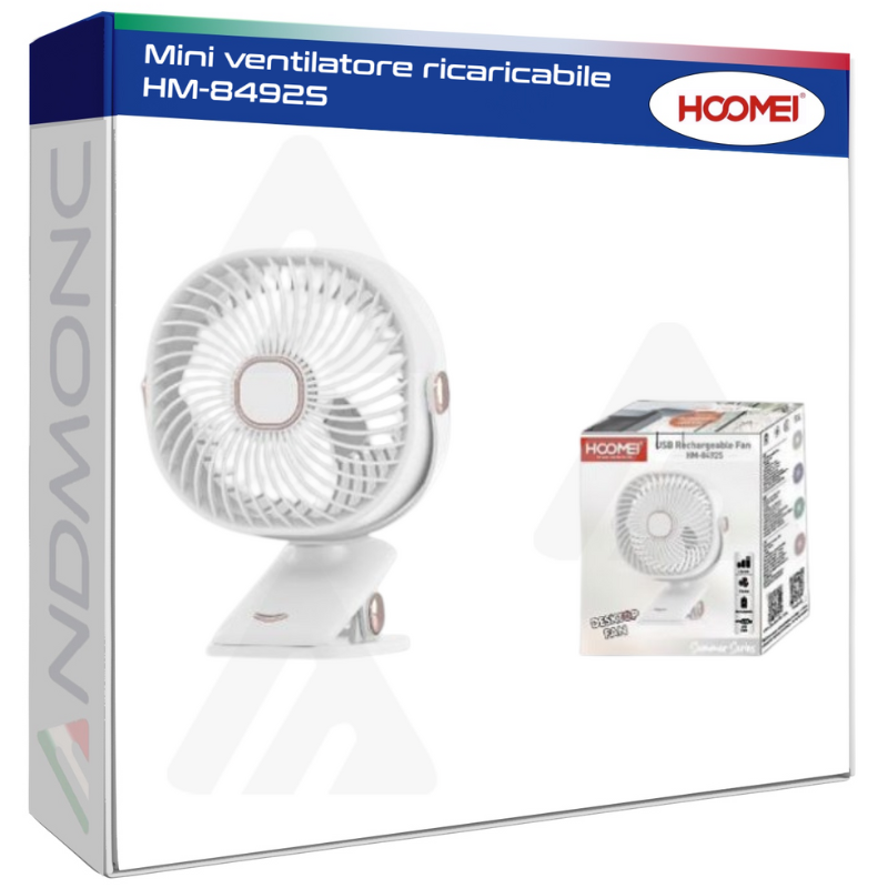 Hoomei HM-8492S Rechargeable Mini Fan