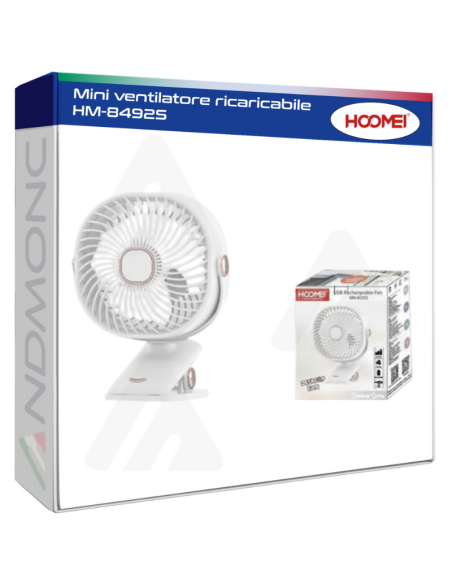 Hoomei HM-8492S Rechargeable Mini Fan
