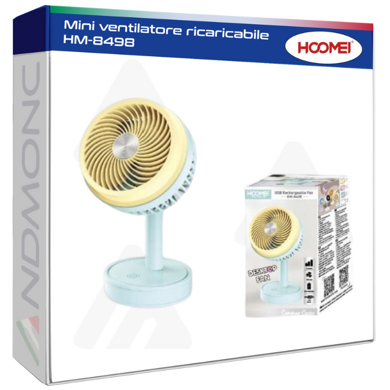 Hoomei HM-8498 Rechargeable Mini Fan