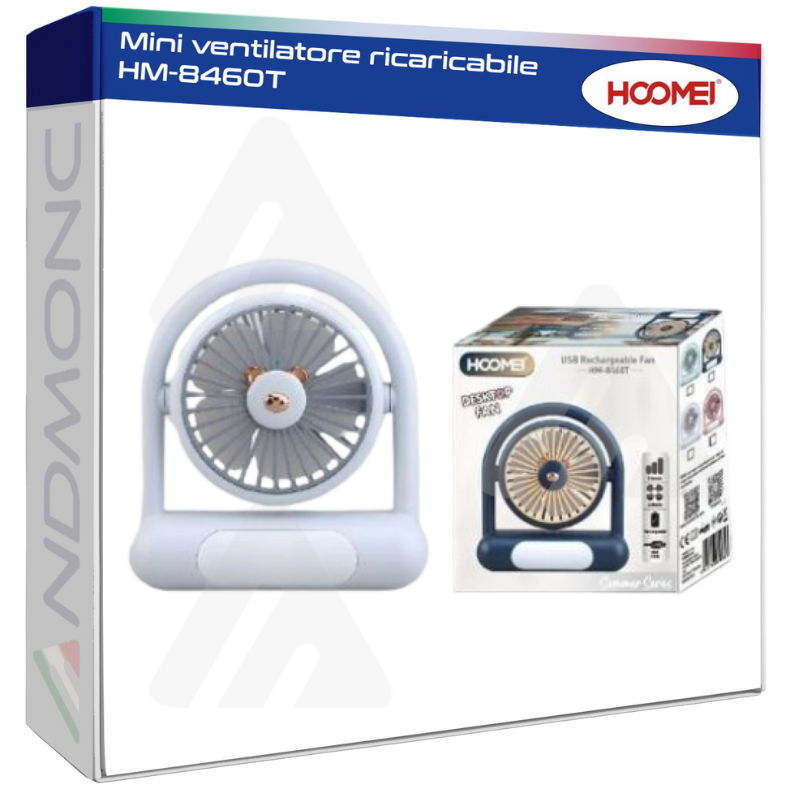 Hoomei HM-8460T Rechargeable Mini Fan