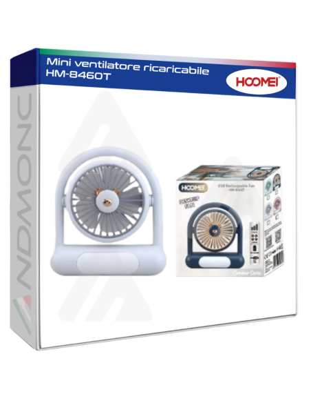 Hoomei HM-8460T Rechargeable Mini Fan