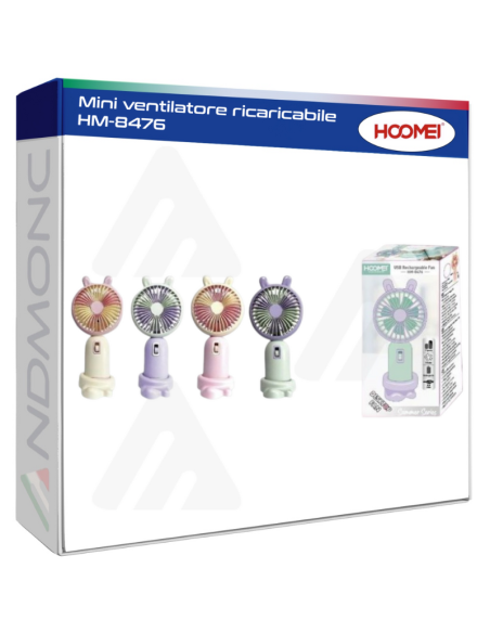 Hoomei HM-8476 Rechargeable Mini Fan