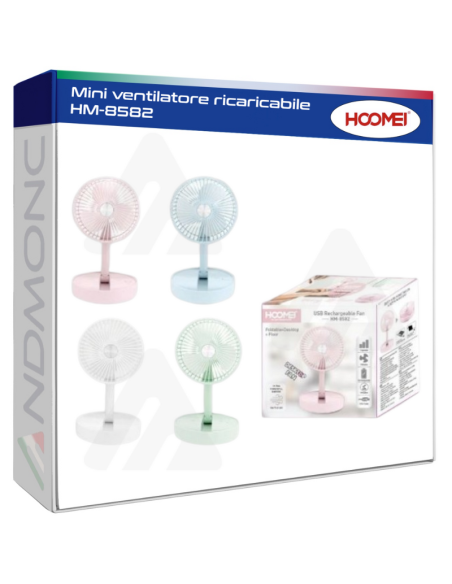 Hoomei HM-8582 Rechargeable Mini Fan