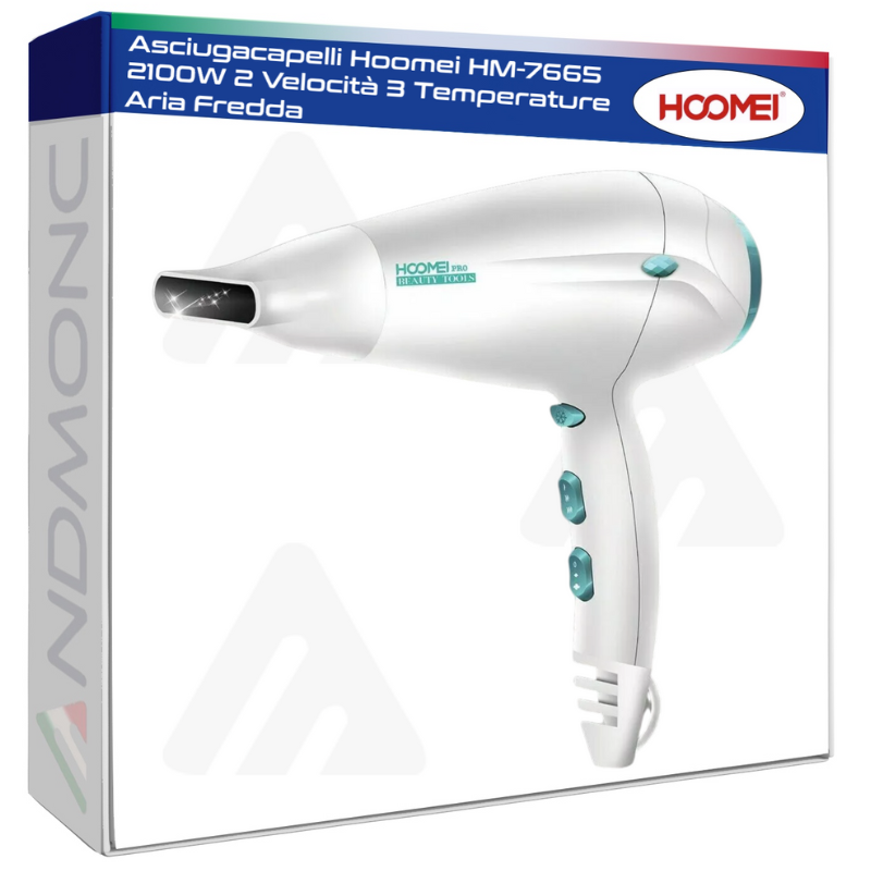 Hoomei HM-7665 Hair Dryer – 2100 W, 2 Speeds