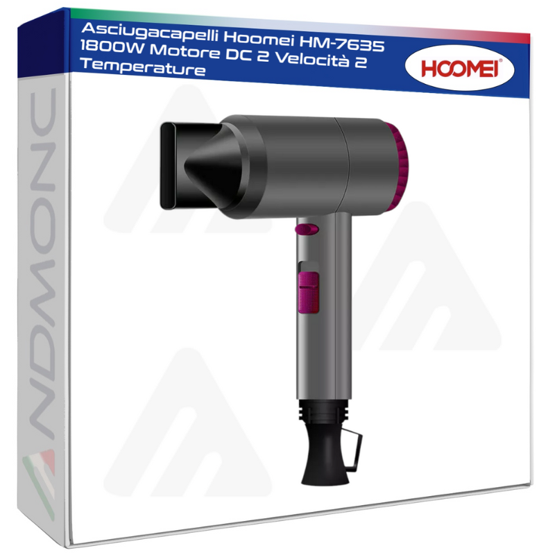 Hoomei HM-7635 Hair Dryer – 1800 W, 2 Speeds