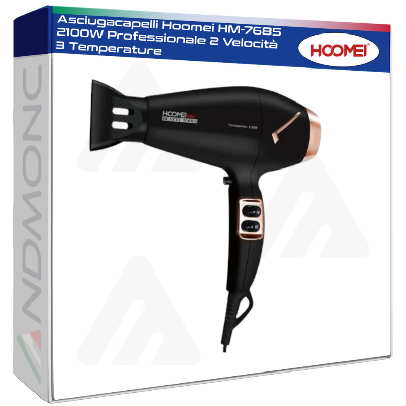 Hoomei HM-7685 Hair Dryer – 2100 W, 2 Speeds