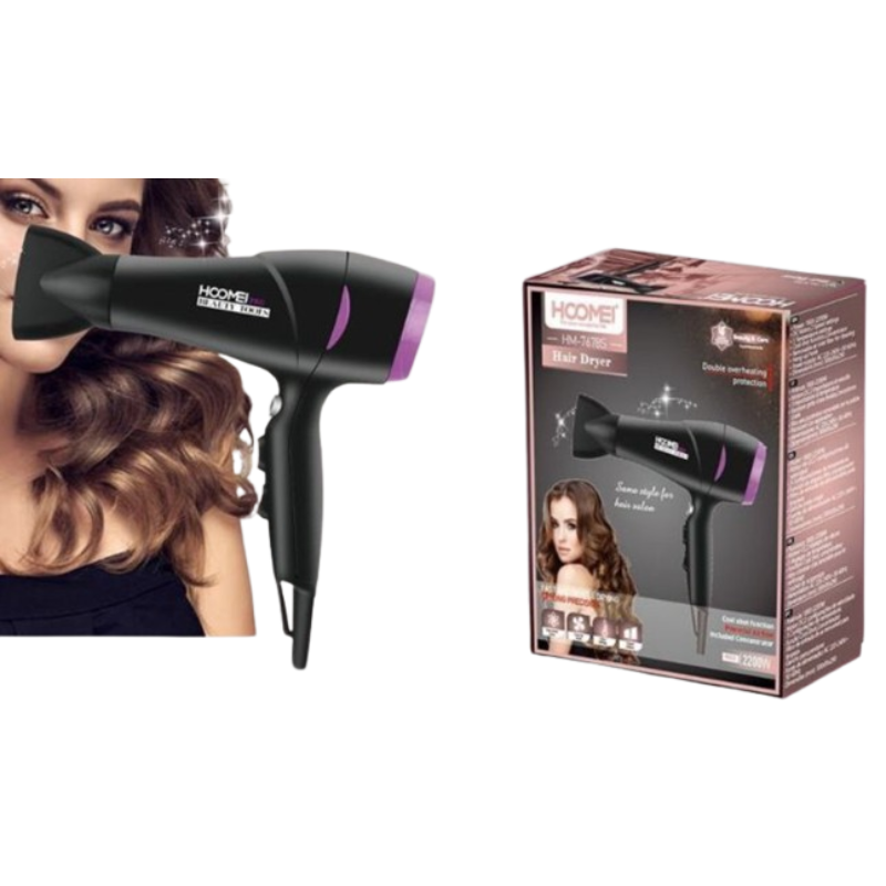 Hoomei HM-7678S Hair Dryer – 2200 W, 2 Speeds