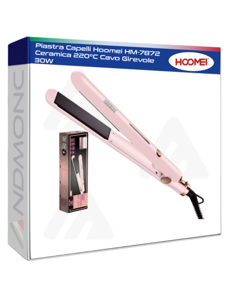 Hoomei HM-7872 Ceramic Hair Straightener – 30 W