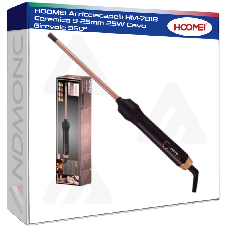 Hoomei HM-7818 Ceramic Hair Curler – 25 W, 25 mm