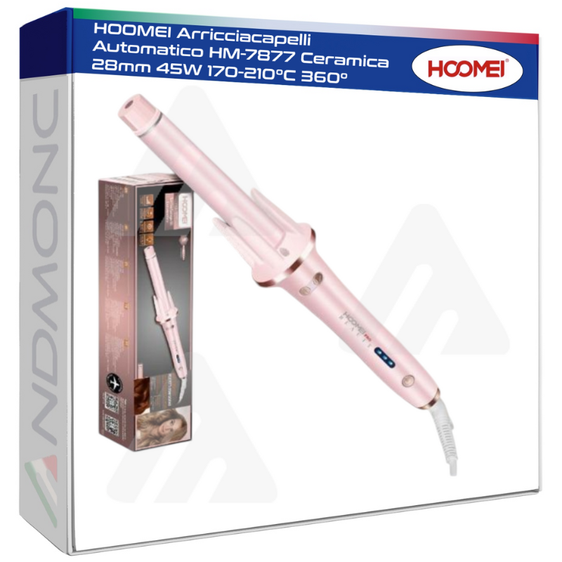 Hoomei HM-7877 Ceramic Hair Curler – 45 W, 28 mm