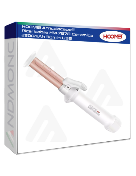 Hoomei HM-7878 Rechargeable Ceramic Hair Curler – 2500 mAh