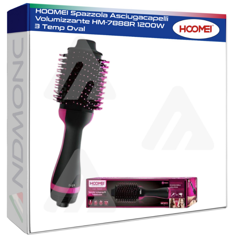 Hoomei HM-7888R Hot Air Styling Brush – 1200 W