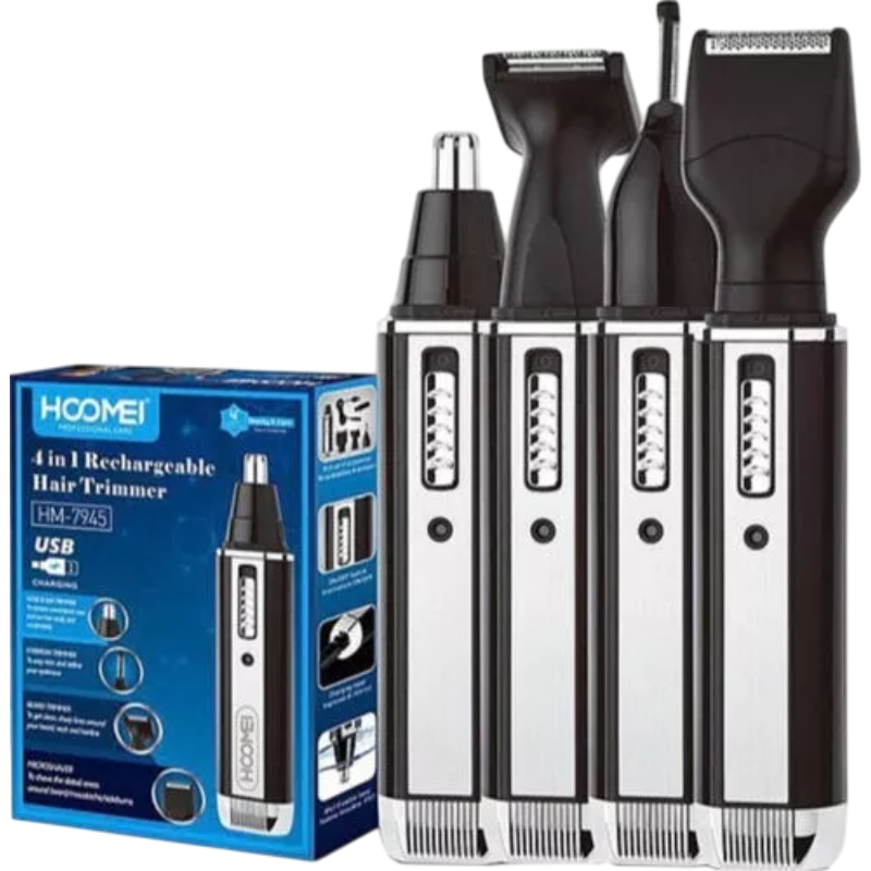 Hoomei HM-7945 4-in-1 Nose & Ear Trimmer
