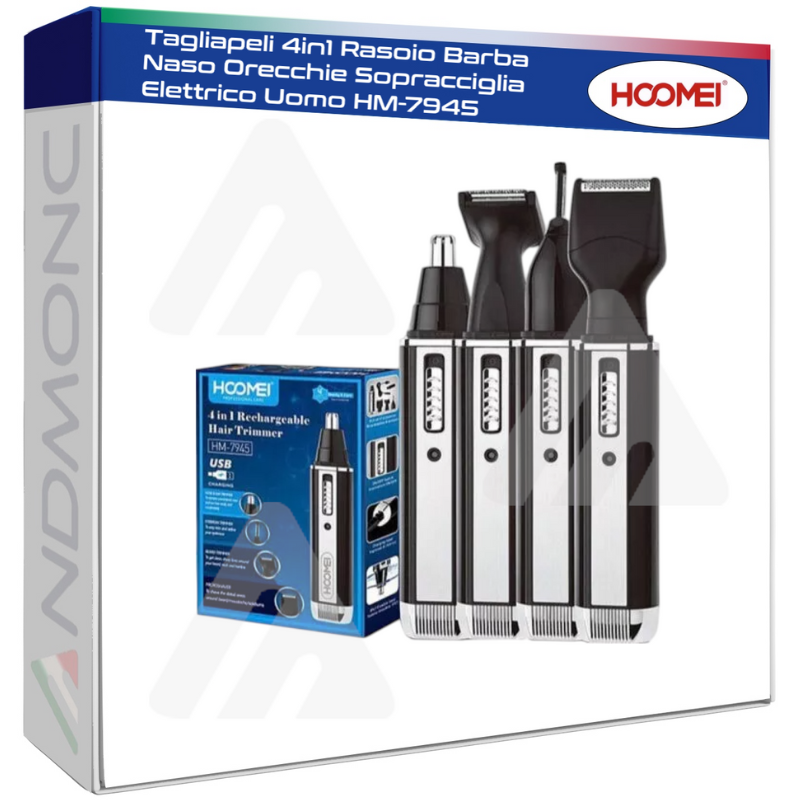 Hoomei HM-7945 4-in-1 Nose & Ear Trimmer