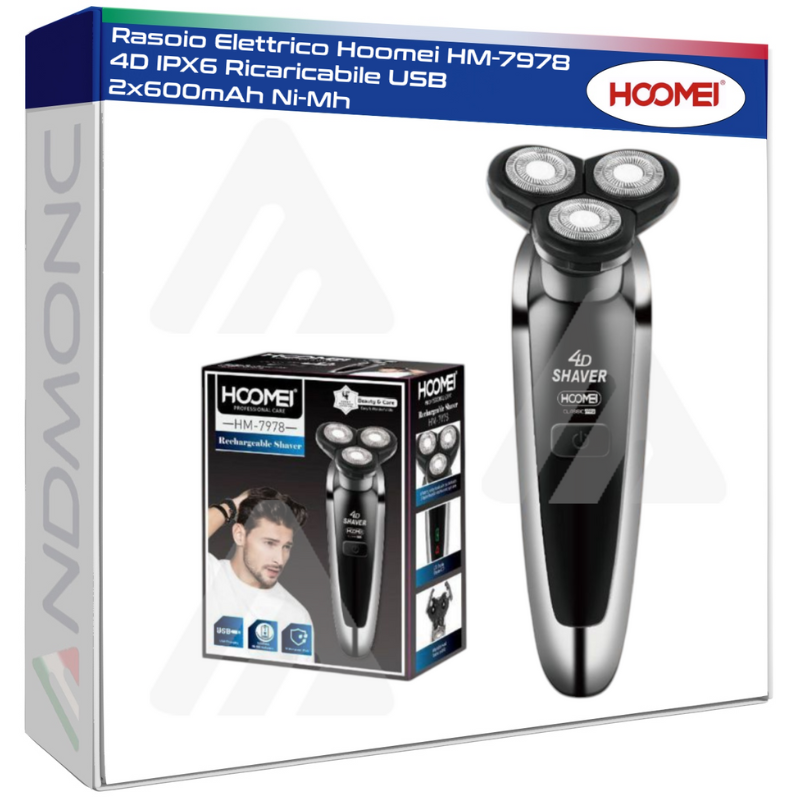 Hoomei HM-7978 Rechargeable Electric Shaver – IPX6