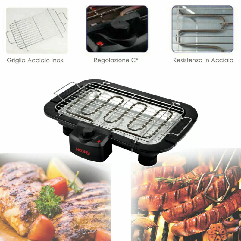 Hoomei HM-5958 Electric Barbecue – 2000 W