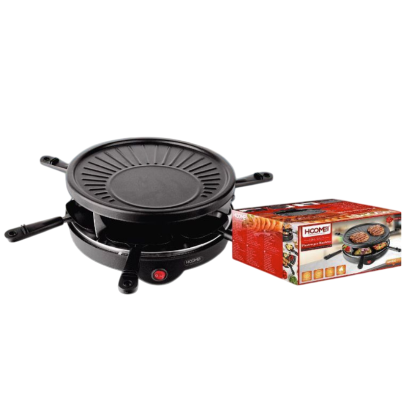 Hoomei HM-5942 Mini Raclette Grill – 800 W, 22.5 cm