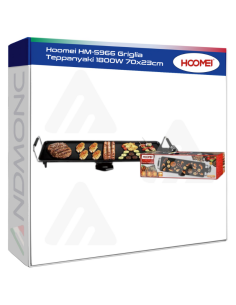 Hoomei HM-5966 Electric Griddle – 1800 W, 70x23 cm