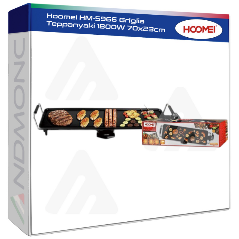 Hoomei HM-5966 Electric Griddle – 1800 W, 70x23 cm