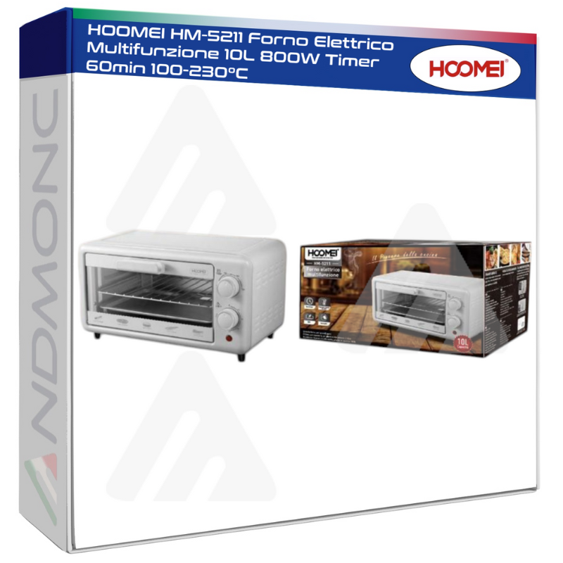 Hoomei HM-5211 Electric Oven – 800 W, 10 L